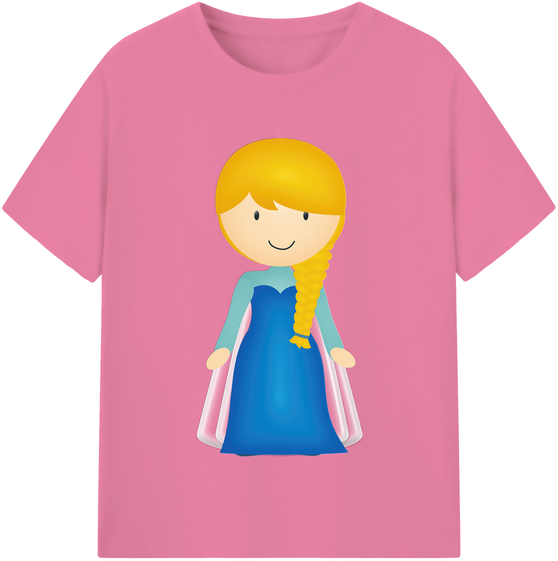 （画像用） アナと雪の女王 アンナ エルサ Frozen Anna Elsa 綿100％半袖Tシャツ（フロントプリント）